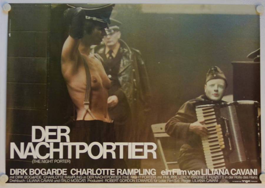 Der Nachtportier originales deutsches A0-Filmplakat